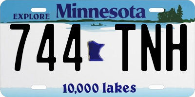 MN license plate 744TNH