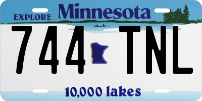 MN license plate 744TNL