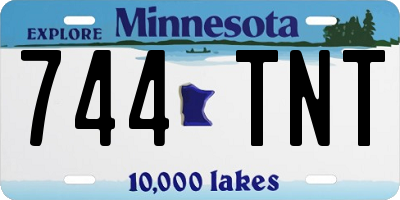 MN license plate 744TNT