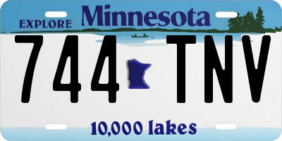 MN license plate 744TNV