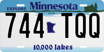 MN license plate 744TQQ