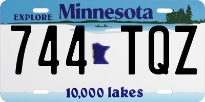 MN license plate 744TQZ