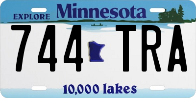 MN license plate 744TRA
