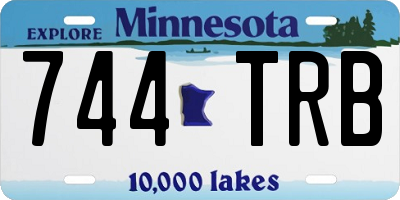MN license plate 744TRB