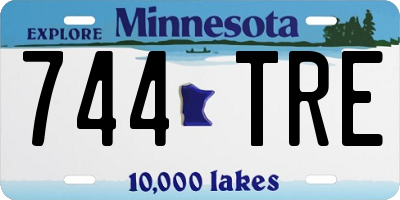 MN license plate 744TRE