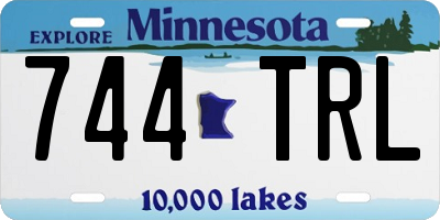 MN license plate 744TRL
