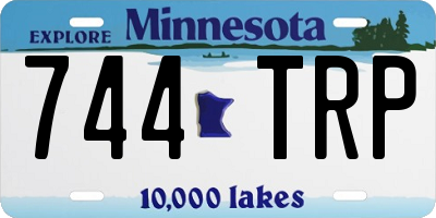 MN license plate 744TRP