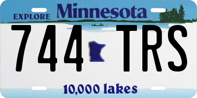 MN license plate 744TRS