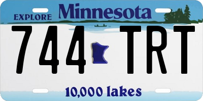 MN license plate 744TRT
