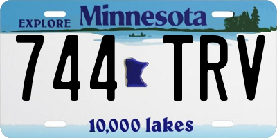 MN license plate 744TRV