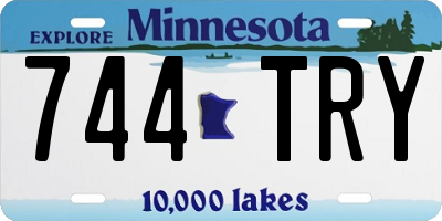 MN license plate 744TRY