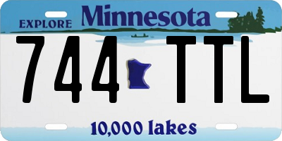 MN license plate 744TTL