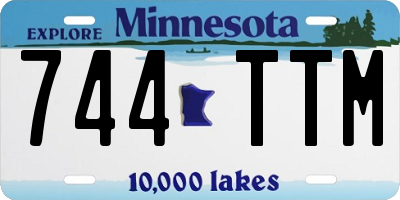 MN license plate 744TTM