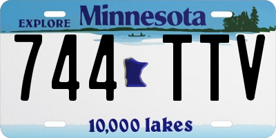 MN license plate 744TTV