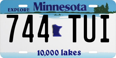 MN license plate 744TUI