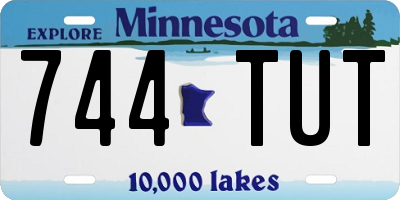 MN license plate 744TUT