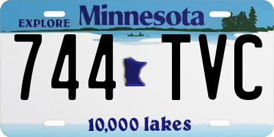 MN license plate 744TVC