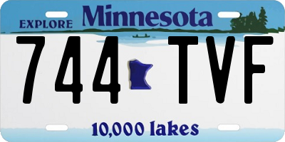 MN license plate 744TVF