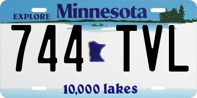 MN license plate 744TVL