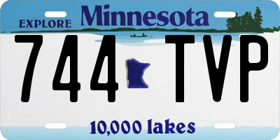 MN license plate 744TVP