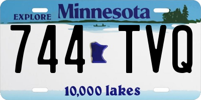 MN license plate 744TVQ