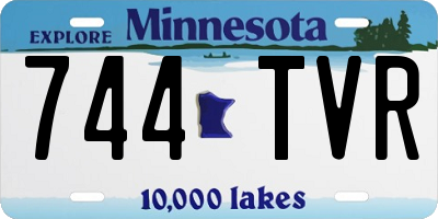 MN license plate 744TVR