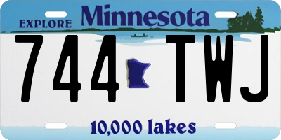 MN license plate 744TWJ
