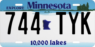MN license plate 744TYK