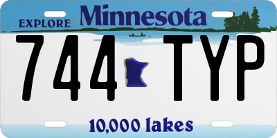MN license plate 744TYP
