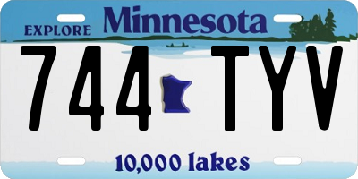 MN license plate 744TYV