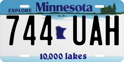 MN license plate 744UAH