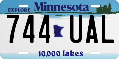 MN license plate 744UAL