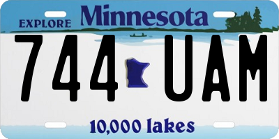 MN license plate 744UAM
