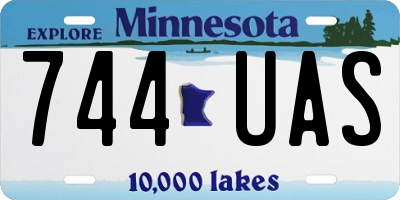 MN license plate 744UAS