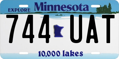 MN license plate 744UAT