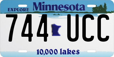MN license plate 744UCC