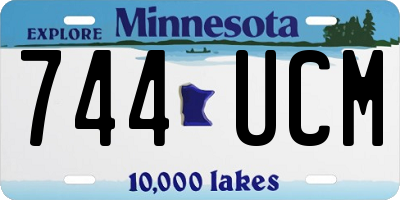 MN license plate 744UCM