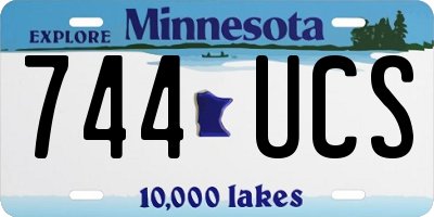 MN license plate 744UCS