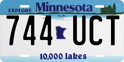 MN license plate 744UCT