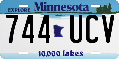 MN license plate 744UCV