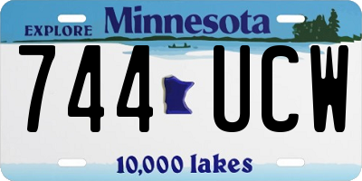 MN license plate 744UCW