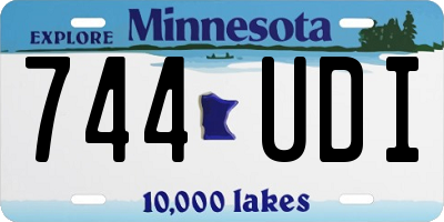 MN license plate 744UDI