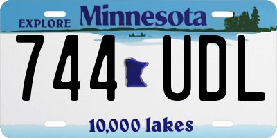 MN license plate 744UDL
