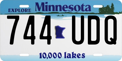 MN license plate 744UDQ