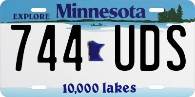 MN license plate 744UDS