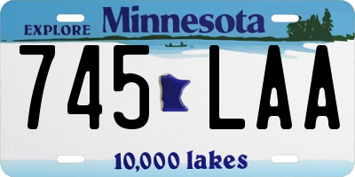 MN license plate 745LAA