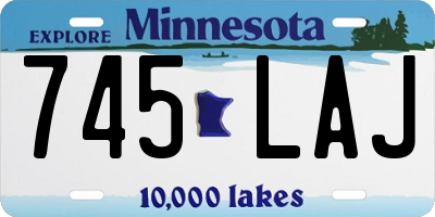 MN license plate 745LAJ