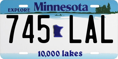 MN license plate 745LAL