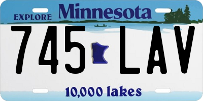 MN license plate 745LAV