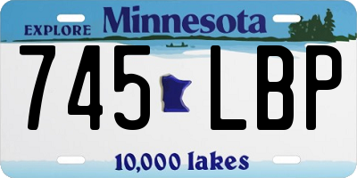 MN license plate 745LBP